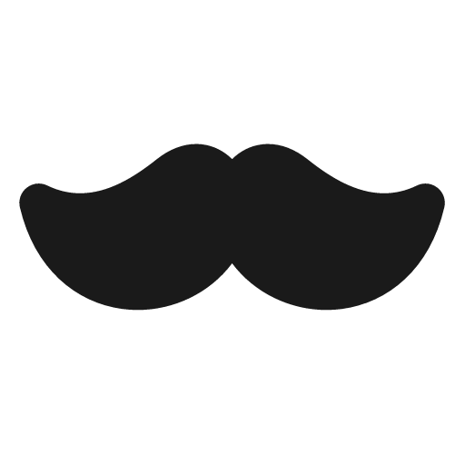 Beard fill icon, filled style, from MingCute Icon
