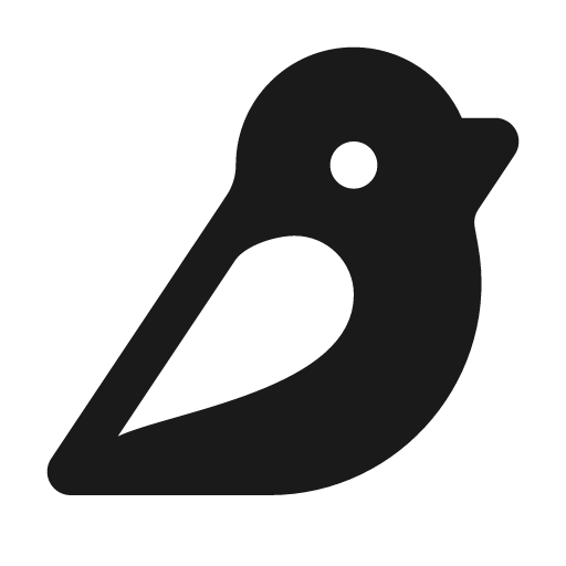 Bird fill icon, filled style, from MingCute Icon