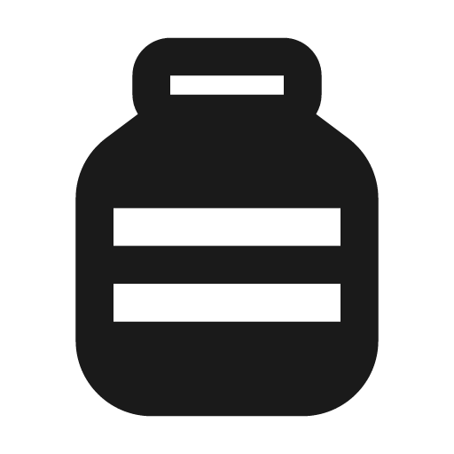 Bottle fill icon, filled style, from MingCute Icon