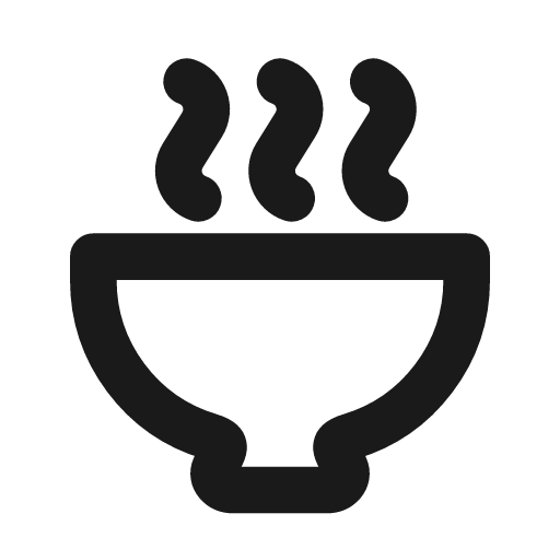 Bowl 2 line icon, outline style, from MingCute Icon