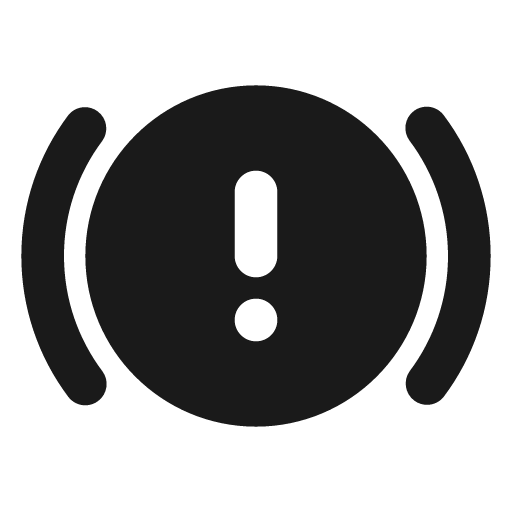 Brake fill icon, filled style, from MingCute Icon