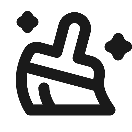 Brush 3 ai line icon, outline style, from MingCute Icon