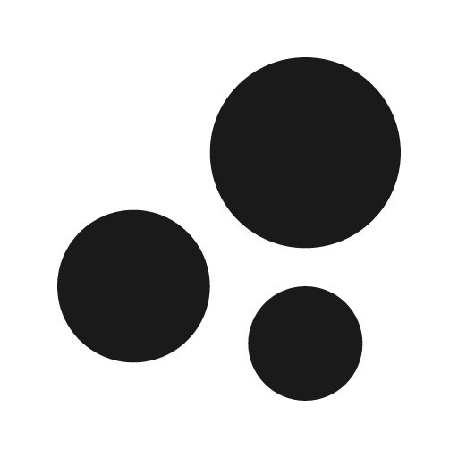 Bubble fill icon, filled style, from MingCute Icon