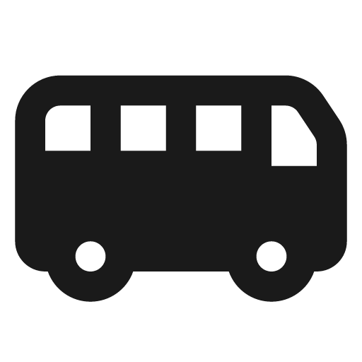 Bus 2 fill icon, filled style, from MingCute Icon