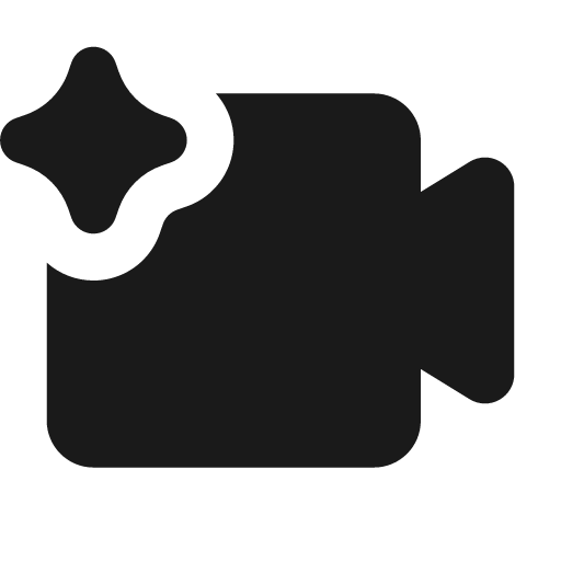 Camcorder ai fill icon, filled style, from MingCute Icon