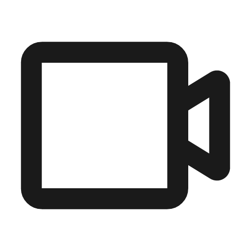 Camcorder line icon, outline style, from MingCute Icon