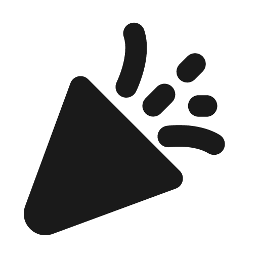 Celebrate fill icon, filled style, from MingCute Icon