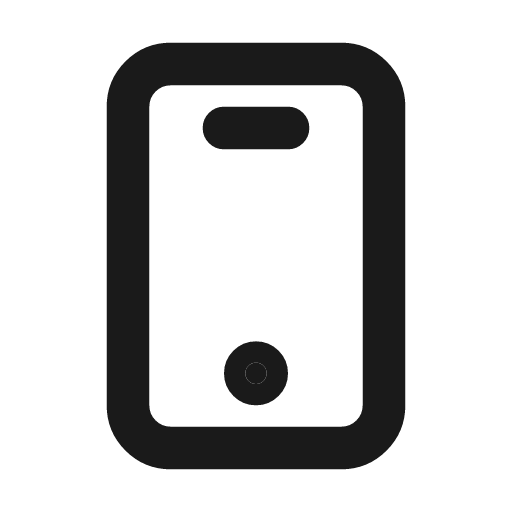 Cellphone 2 line icon, outline style, from MingCute Icon