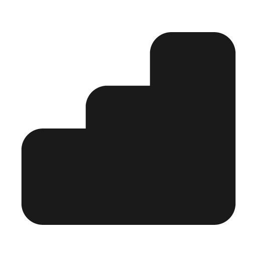 Chart bar 2 fill icon, filled style, from MingCute Icon