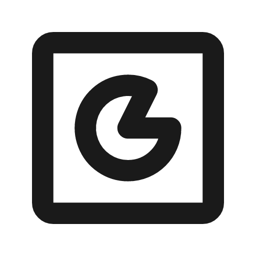 Chart pie 3 line icon, outline style, from MingCute Icon