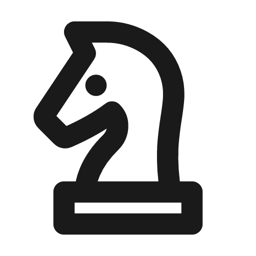 Chess line icon, outline style, from MingCute Icon