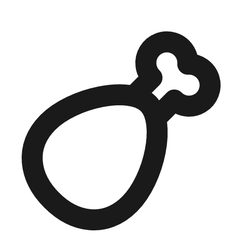 Chicken line icon, outline style, from MingCute Icon