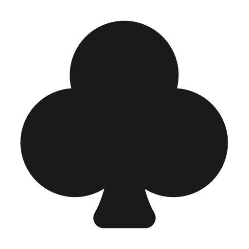 Clubs fill icon, filled style, from MingCute Icon