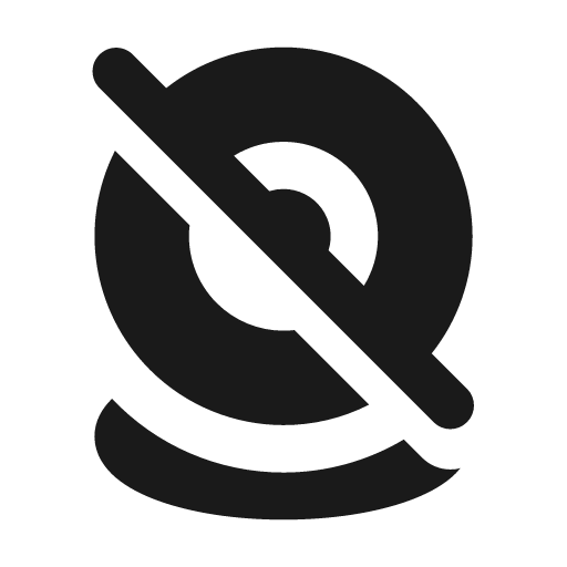 Computer camera off fill icon, filled style, from MingCute Icon