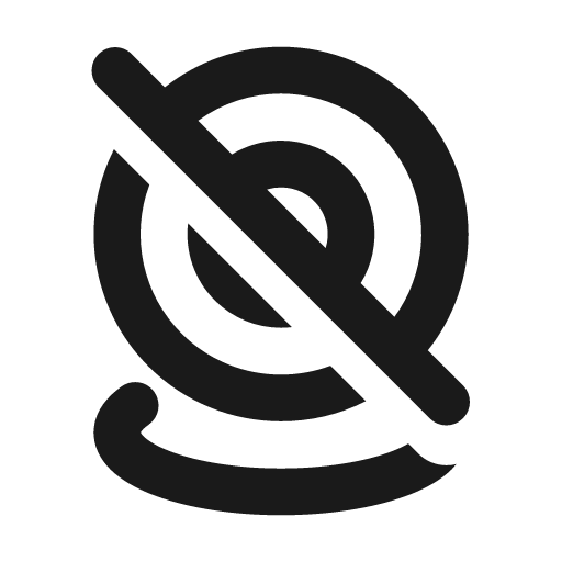 Computer camera off line icon, outline style, from MingCute Icon