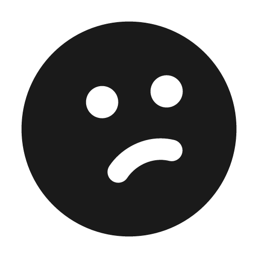 Confused fill icon, filled style, from MingCute Icon