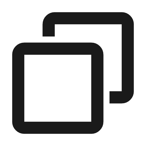 Copy 2 line icon, outline style, from MingCute Icon