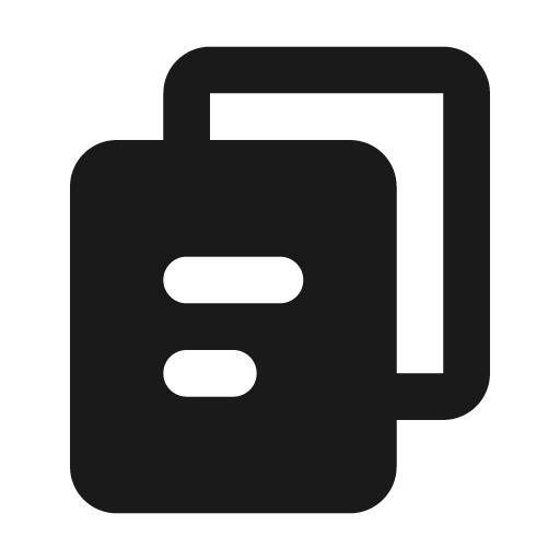 Copy fill icon, filled style, from MingCute Icon