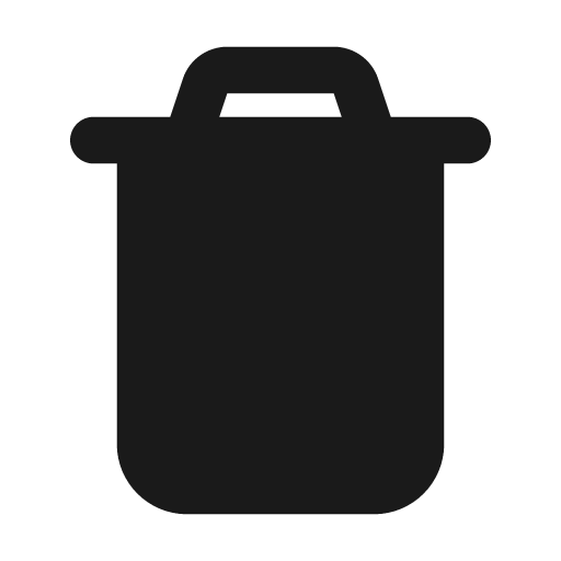 Delete 3 fill icon, filled style, from MingCute Icon