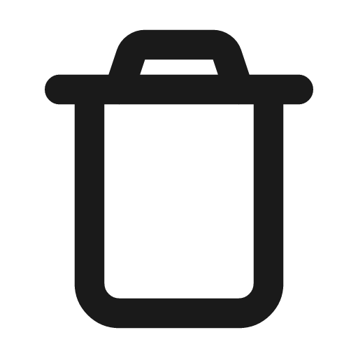 Delete 3 line icon, outline style, from MingCute Icon
