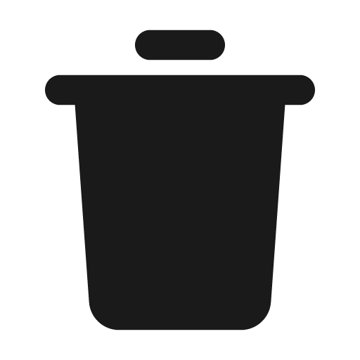 Delete fill icon, filled style, from MingCute Icon