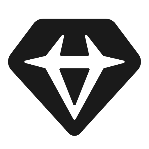 Diamond 2 fill icon, filled style, from MingCute Icon