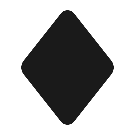 Diamond fill icon, filled style, from MingCute Icon
