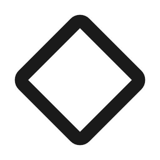 Diamond square line icon, outline style, from MingCute Icon