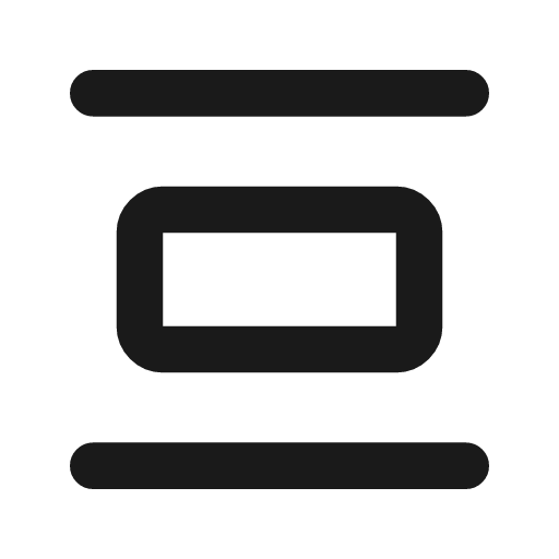 Distribute spacing vertical line icon, outline style, from MingCute Icon