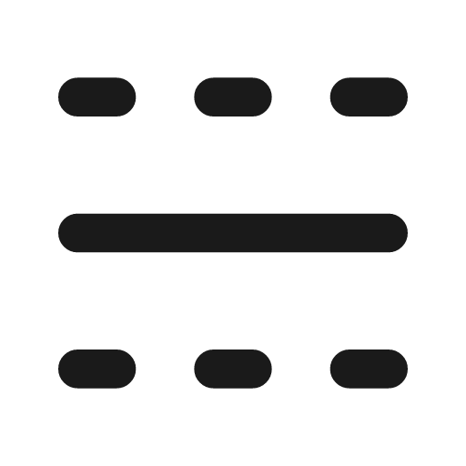 Dividing line line icon, outline style, from MingCute Icon