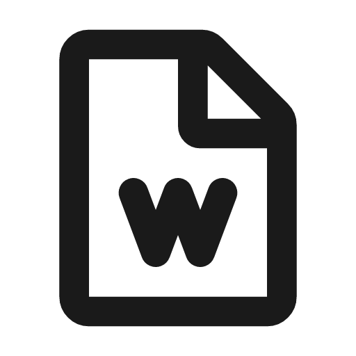 Doc line icon, outline style, from MingCute Icon