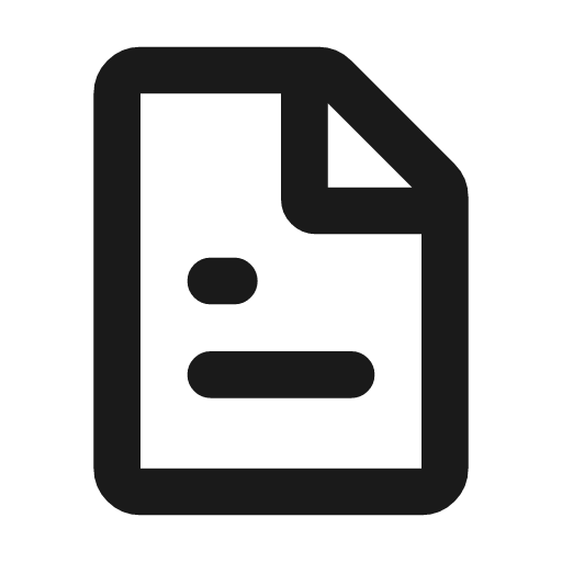 Document 2 line icon, outline style, from MingCute Icon
