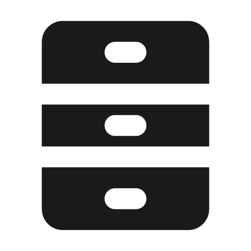 Drawer fill icon, filled style, from MingCute Icon