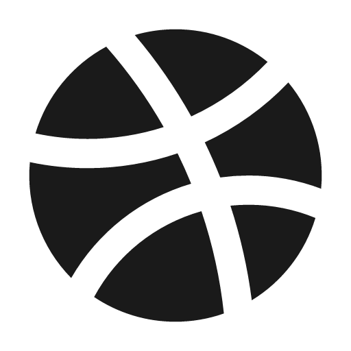 Dribbble fill icon, filled style, from MingCute Icon