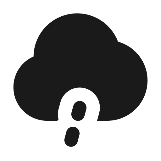 Drizzle fill icon, filled style, from MingCute Icon