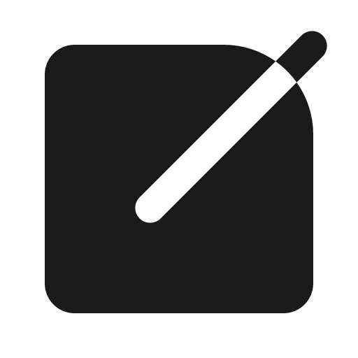 Edit fill icon, filled style, from MingCute Icon