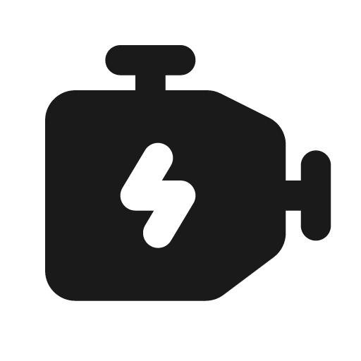 Engine fill icon, filled style, from MingCute Icon