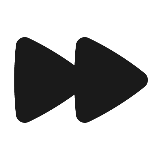 Fast forward fill icon, filled style, from MingCute Icon