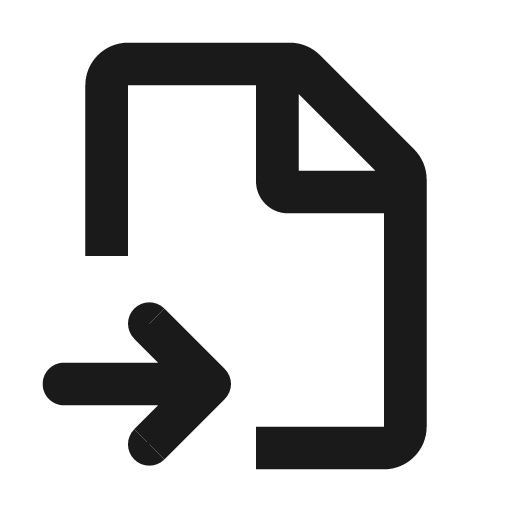 File import line icon, outline style, from MingCute Icon