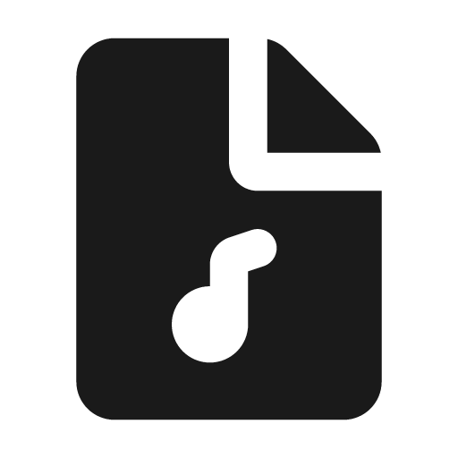 File music fill icon, filled style, from MingCute Icon