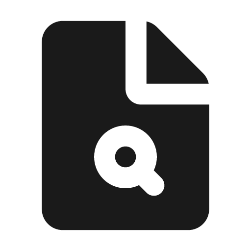 File search fill icon, filled style, from MingCute Icon
