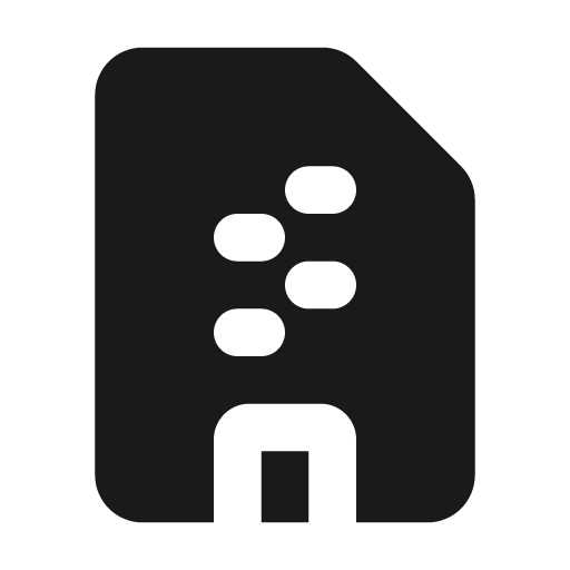 File zip fill icon, filled style, from MingCute Icon