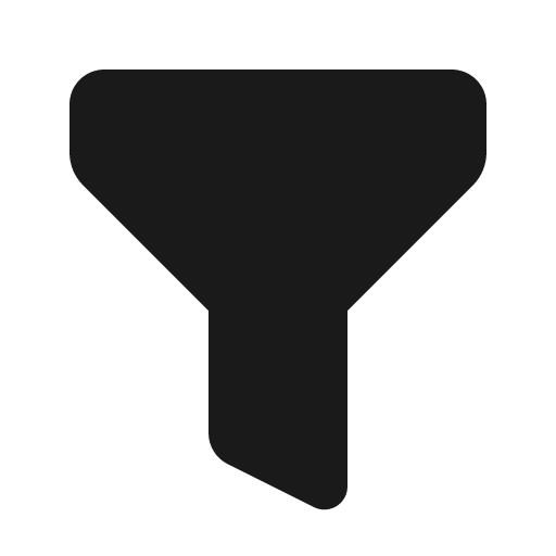 Filter fill icon, filled style, from MingCute Icon