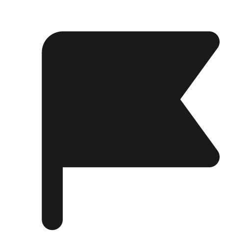 Flag 1 fill icon, filled style, from MingCute Icon