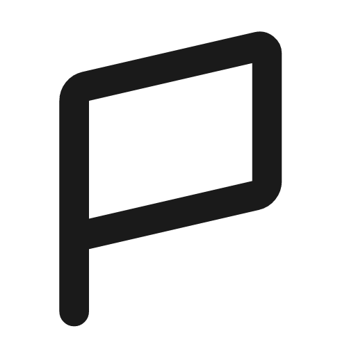 Flag 2 line icon, outline style, from MingCute Icon