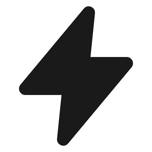 Flash fill icon, filled style, from MingCute Icon