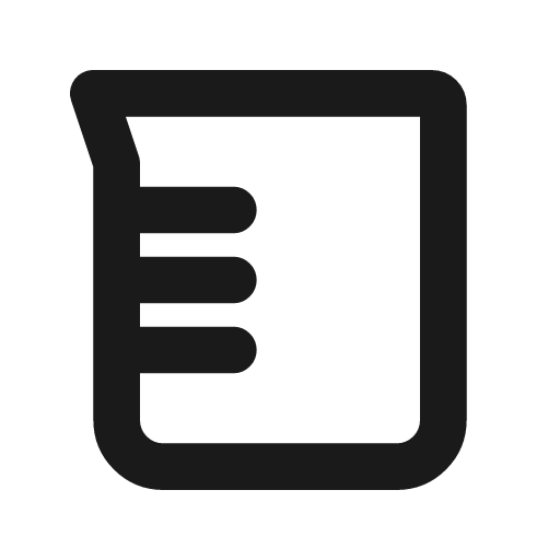 Flask 2 line icon, outline style, from MingCute Icon