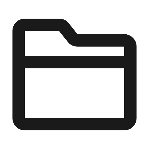 Folder 2 line icon, outline style, from MingCute Icon