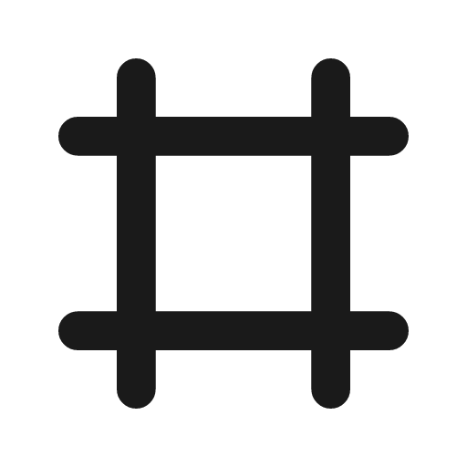 Frame line icon, outline style, from MingCute Icon