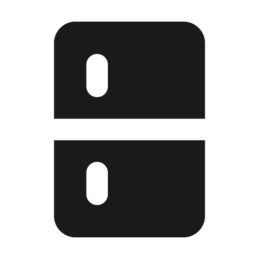 Fridge fill icon, filled style, from MingCute Icon